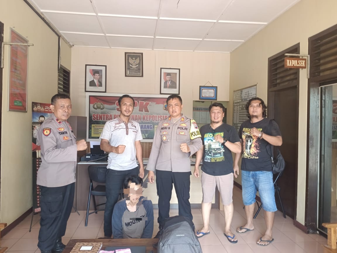 Pelaku Pencurian Laptop di dalam Bus Diamankan Polsek Ajibarang Banyumas