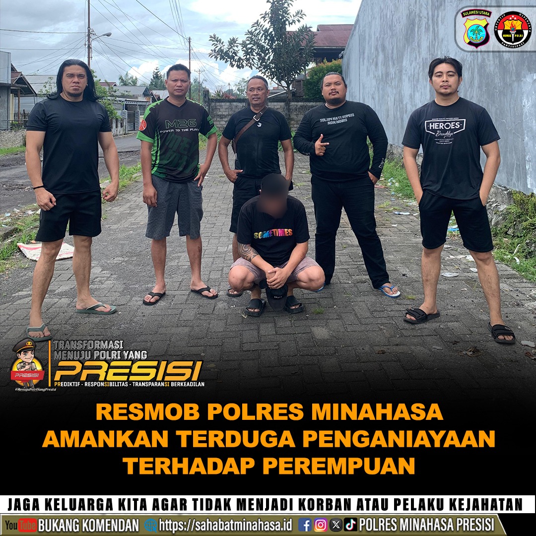 Cekcok Soal Anak, Resmob Minahasa Amankan Terduga Penganiayaan