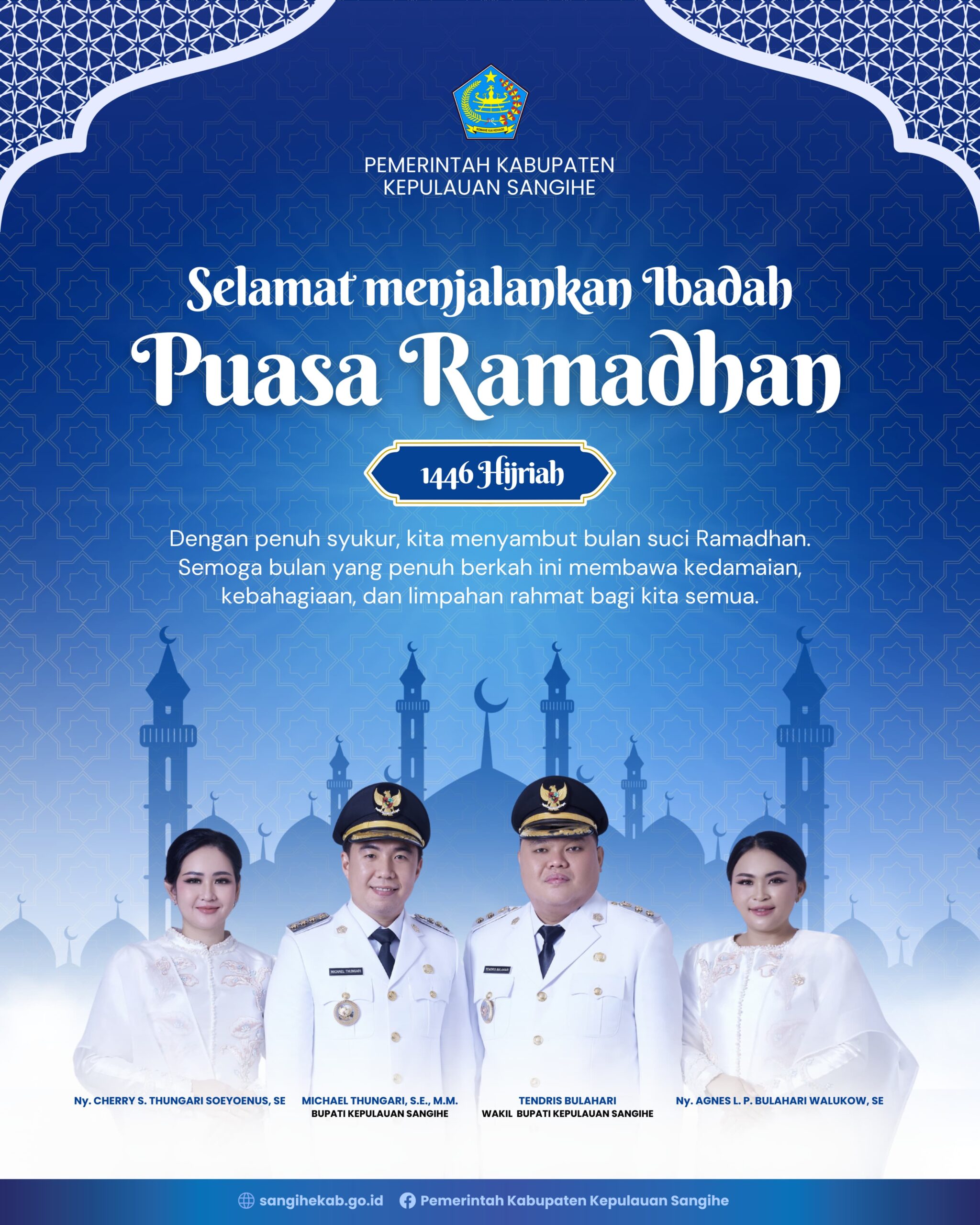 Bupati Thungari dan Wabup Bulahari Sambut Ramadan dengan Pesan Toleransi di Sangihe