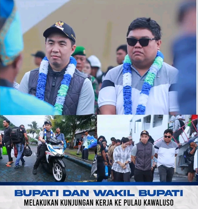 Kunjungan Kerja Bupati Dan Wakil Bupati Kabupaten Sangihe ke Pulau Kawaluso