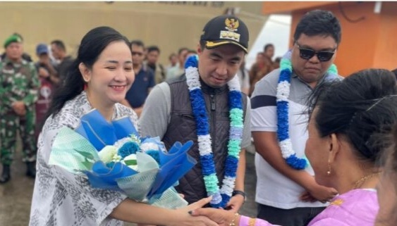 Gerakan Pangan Murah di Kawaluso, Ketua TP PKK Sangihe Pastikan Manfaatnya bagi Warga