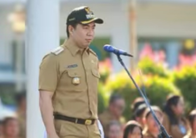 Bupati Sangihe Pimpin Apel Perdana Pasca Cuti, Tekankan Percepatan Program Kerja