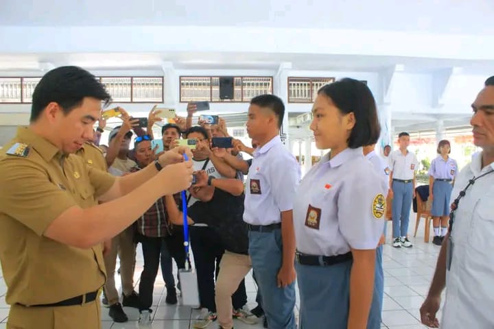 Bupati dan Wakil Bupati Sangihe Hadiri Pembukaan Pendidikan dan Pelatihan Calon Paskibraka 2025